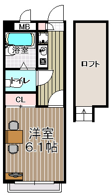 【間取り】 | レオパレスルフラン