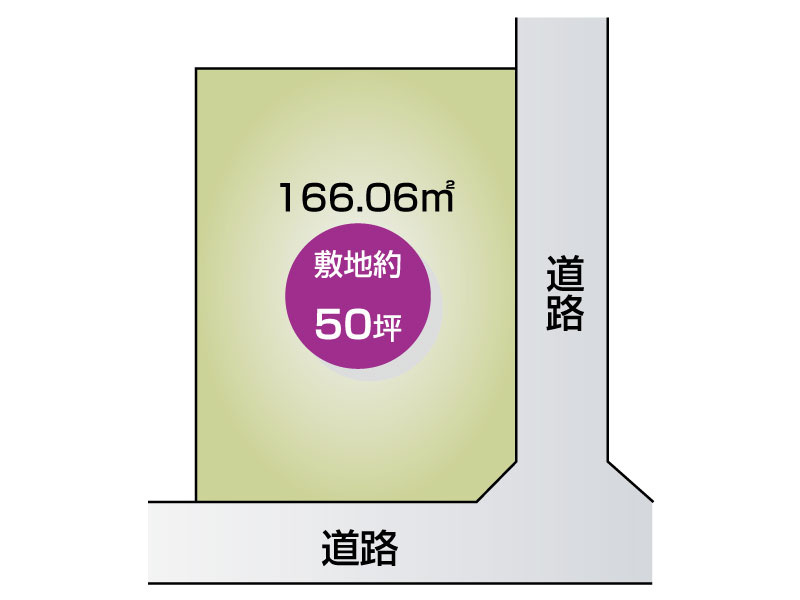 関川町　土地面積166.06㎡