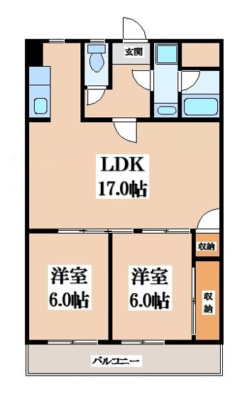 【間取り】 | ハピネス48