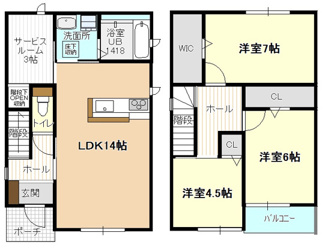 【間取り】 | 神門８７ＫＯＤＡＴＥＸⅤ
