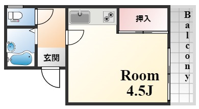 浅田ハイツの間取り