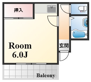 浅田ハイツの間取り