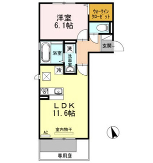 【間取り】 | ホワイトバードIIA棟