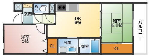 【間取り】 | 井関マンション