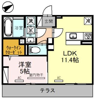 パストラル大美野の間取り