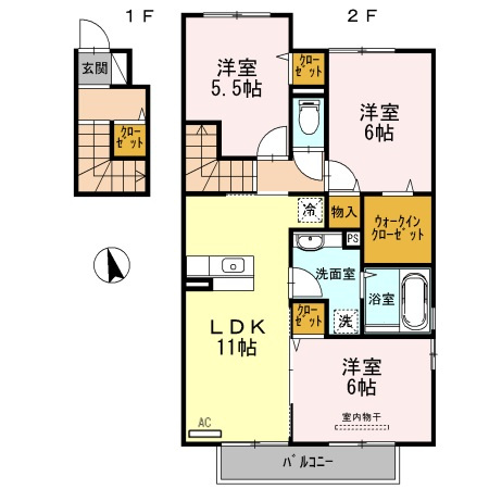 ウィット塩屋の間取り