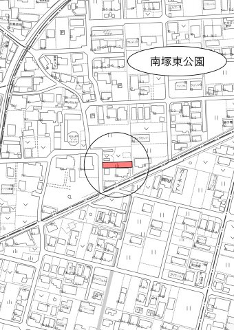 土地　柳津町南塚1丁目の地図