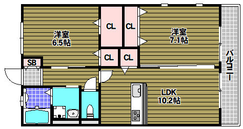 Dear Courtの間取り