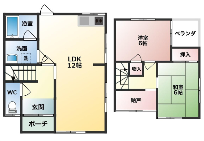 【間取り】 | ロッヂs小山１丁目II