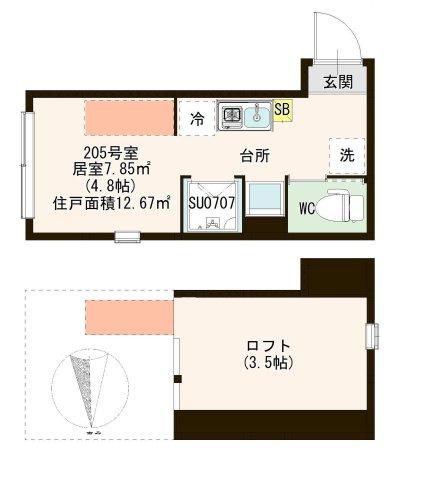 【間取り】 | ハーモニーテラス高砂Ⅳ