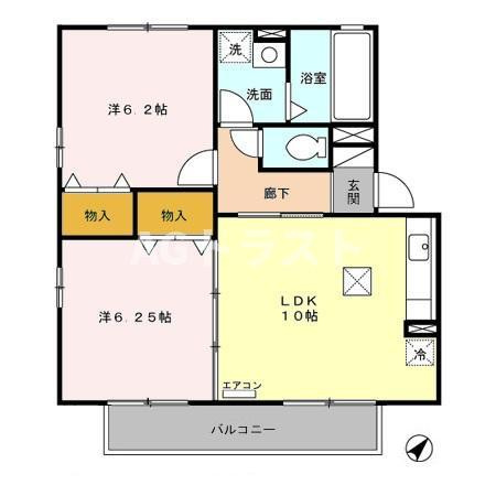 【間取り】 | リビングタウン桶川朝日　Ｃ