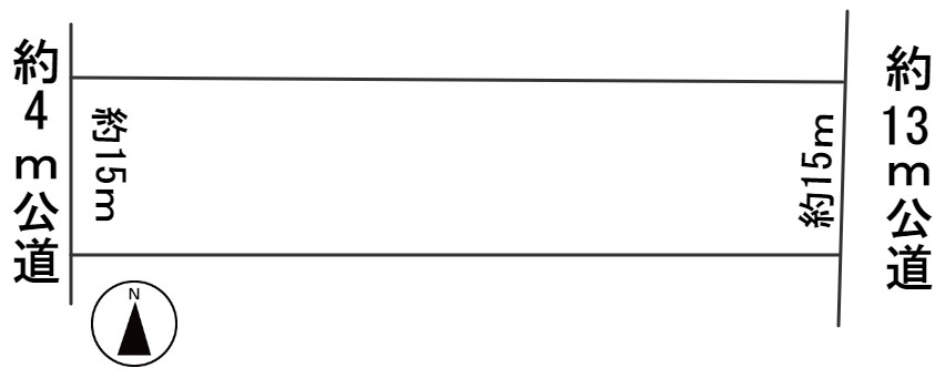 ６０１２３　岐阜市薮田南土地の区画図