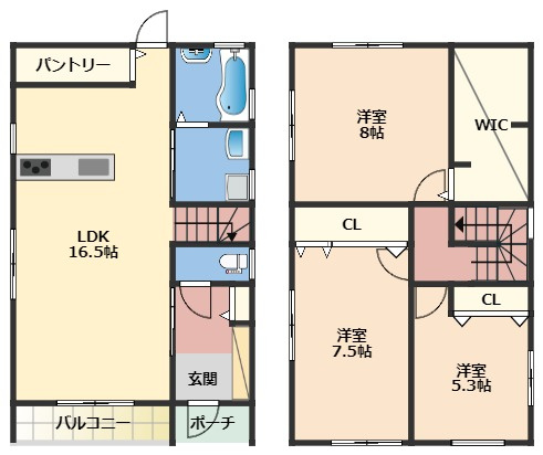 【間取り】 | クレール中之島Ⅳ