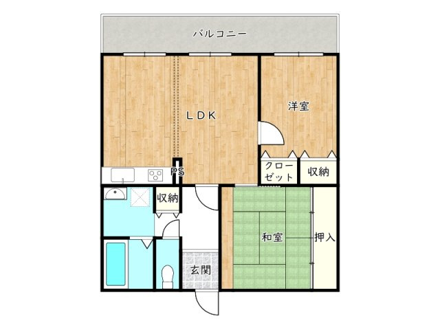 【間取り】 | ロワイヤル京見橋