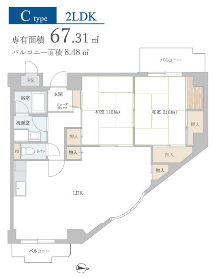【間取り】 | パレ・サンティール