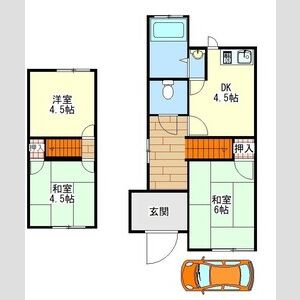 【間取り】 | 川西町2戸１貸家