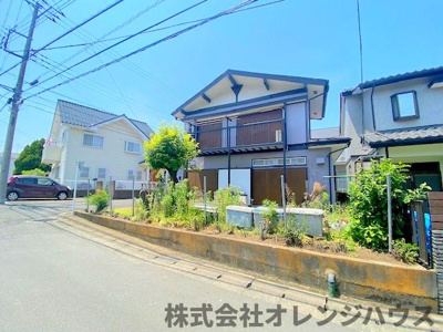 【前面道路含む現地写真】 | 厚木市温水　建築条件無し売地 | 南東・南西の角地のため陽当たり・解放感良好です♪