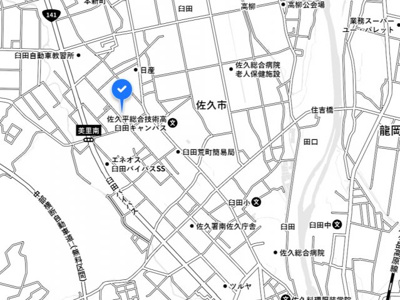 【地図】 | 佐久市臼田美里中古住宅