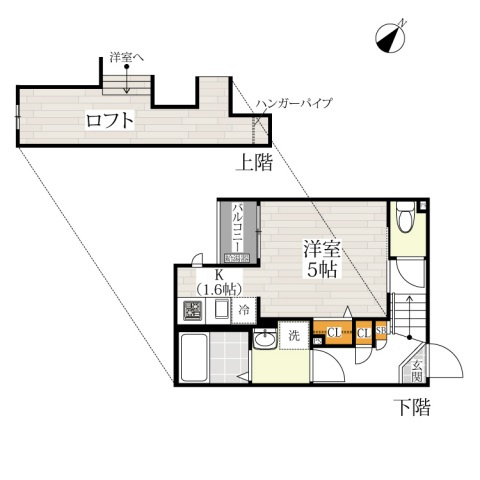 CB川越カローレの間取り