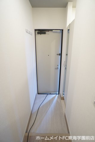 熊本市中央区京町２丁目のアパートの玄関