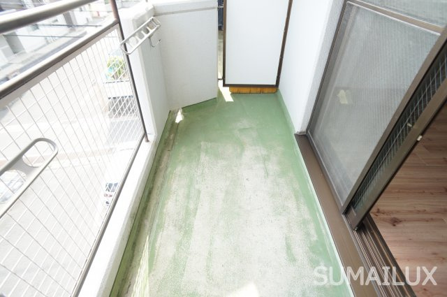 熊本市北区清水東町の賃貸マンションのバルコニー