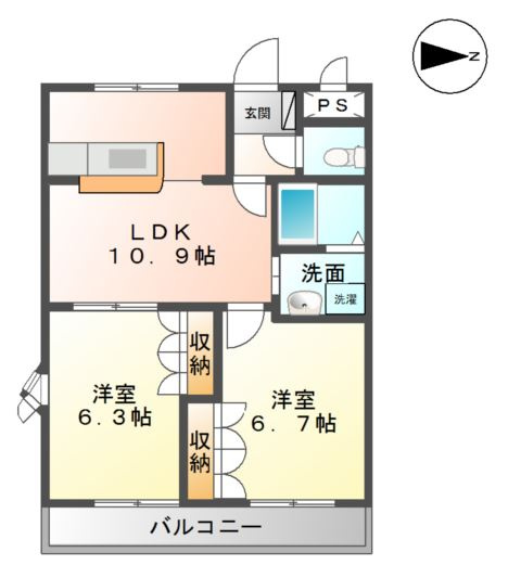 【間取り】 | メゾン　ドゥ　プロヴァンス