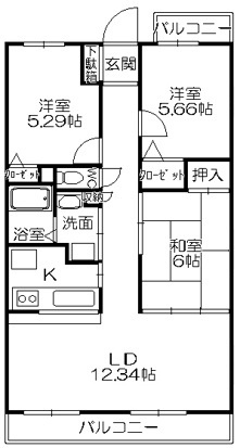 ネットシティー潮崎の間取り