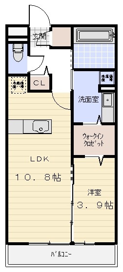 Joie Bonheur Deux (ジョワボヌールドゥ）の間取り