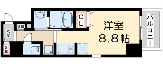 【間取り】 | ウィスタリア新北野