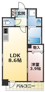 【間取り】 | GRAND LAKE COURT浜大津駅前