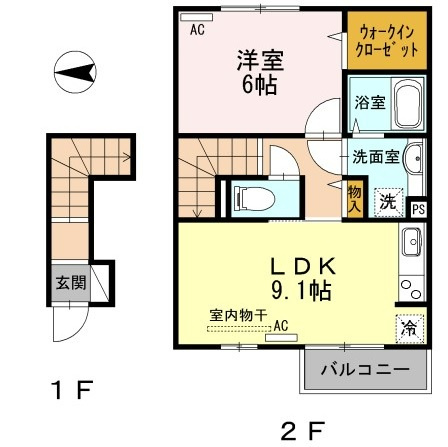 F・フィールドの間取り