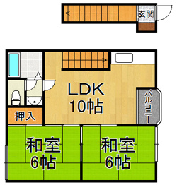 末成ハイツの間取り