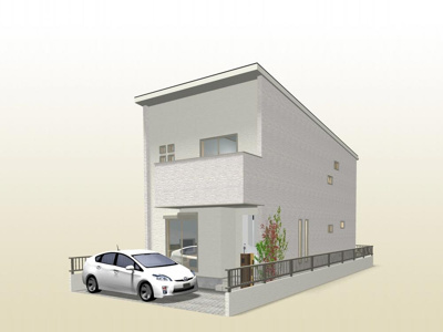 【外観パース】 | 西宮市　薬師町　建築条件無土地