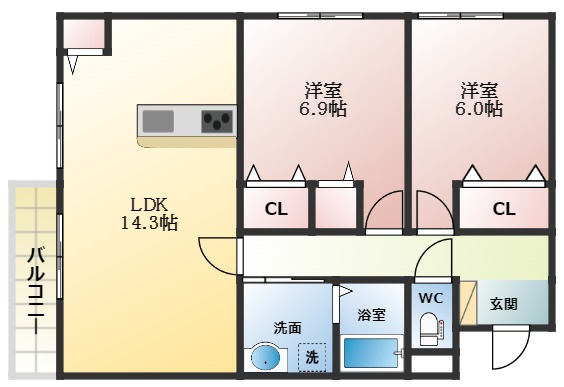 【間取り】 | La Maison Blanche