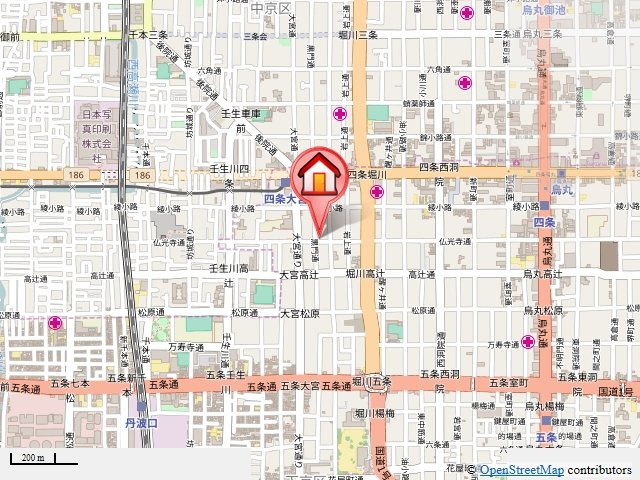 ドーリアＫＹＯＴＯ大宮の地図