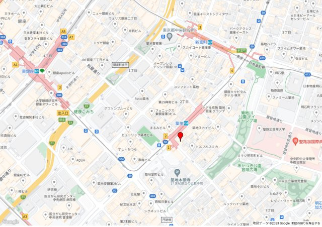 築地スクエアビルの地図