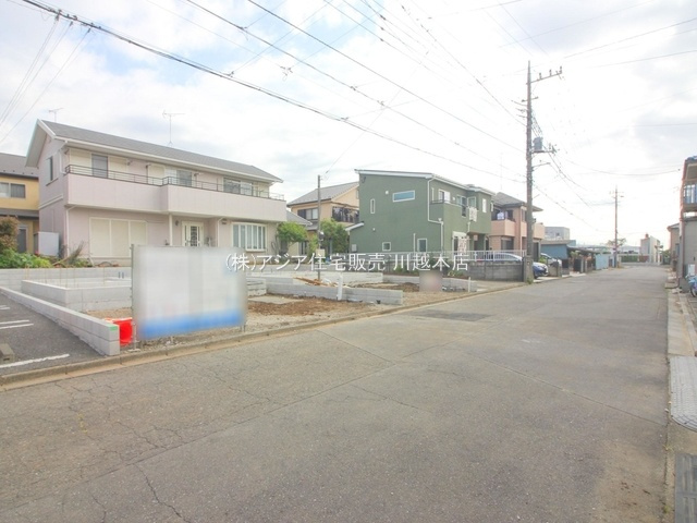 川越市的場第3　新築戸建の前面道路含む現地写真|南側6.0ｍ公道