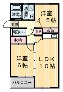 【間取り】 | 塚原マンションA