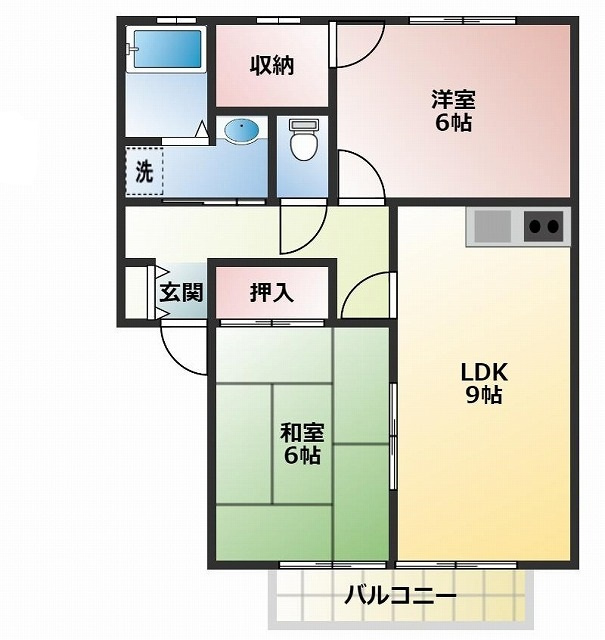 ラピスハイネスB棟の間取り