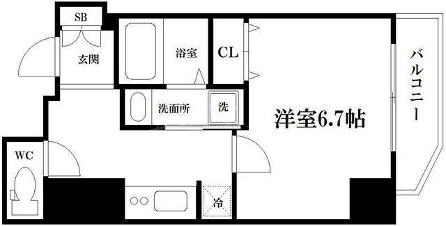 スワンズ江戸堀ウエストパークの間取り