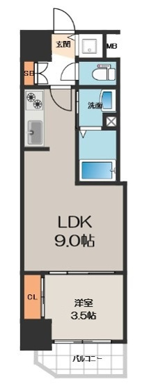 【間取り】 | スワンズシティ谷町ブリエ