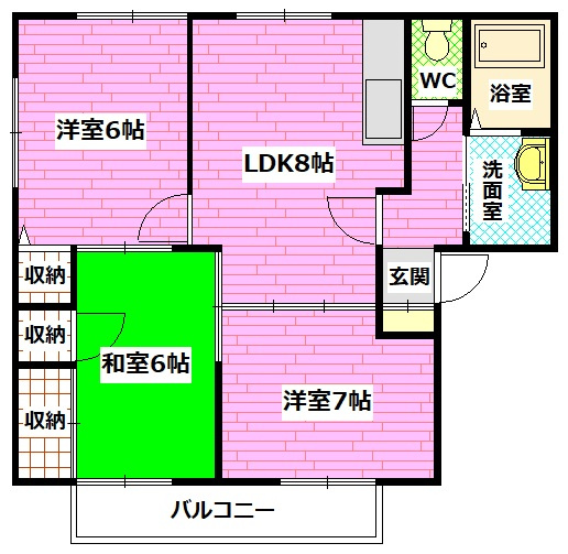 コーポラス祇園の間取り