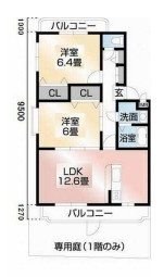 【間取り】 | クレセント市坪・