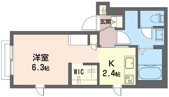 メゾン・サウスロックの間取り|1フロア2住戸♪窓が多く通風良好