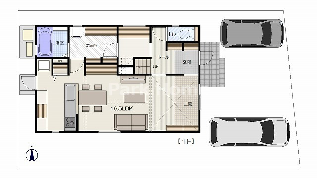 高知市神田-２号地-新築戸建ての土地図