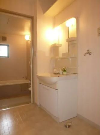 グリーンパーク大善寺Ⅱの独立洗面台