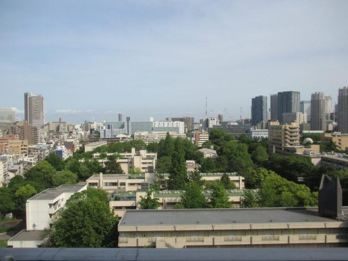 門前仲町スカイハイツの展望|眼下には東京海洋大学を望みます