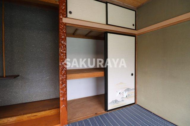 大岩町貸家SUの収納|B棟。現況と異なる場合があります。