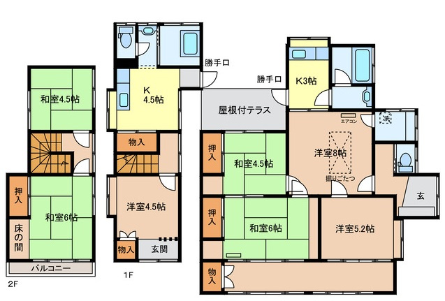 大岩町貸家SUの間取り