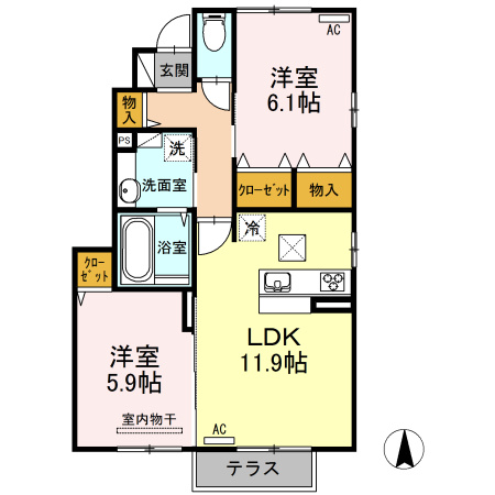 【間取り】 | エクレール双葉